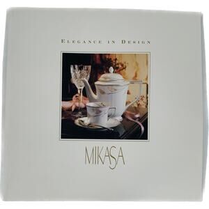 Vintage Mikasa Fine Dining Brochure Photos Illustrations Elegant Designs Flyer